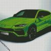 Green Lamborghini Urus diamond painting