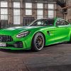 Green Mercedes Amg diamond painting