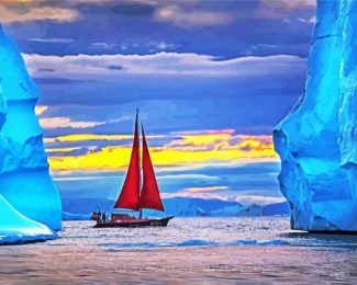 Greenland Sailboat diamond painting