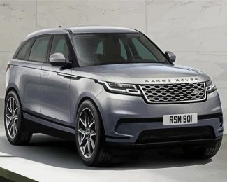 Grey Range Over Velar diamond painting