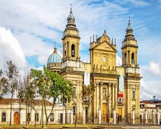 Guatemala Cathedral diamond painting