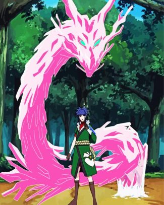 Guren And Crystal Dragon diamond painting