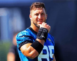 Handsome Tim Tebow diamond painting