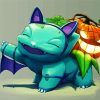 Happy Bulbasaur Halloween diamond painting