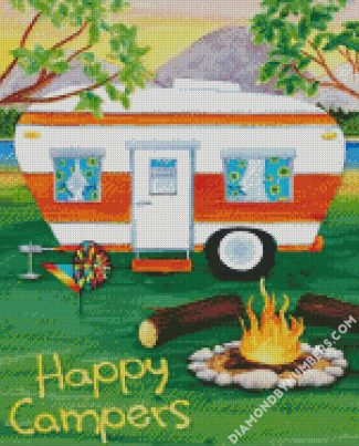 Happy Camping diamond painting