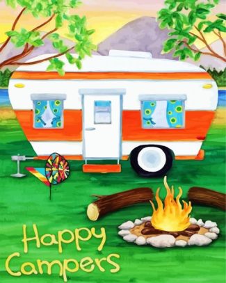 Happy Camping diamond painting