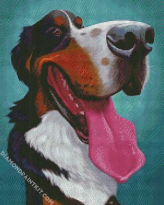 Happy Dog diamond painting