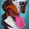 Happy Dog diamond painting