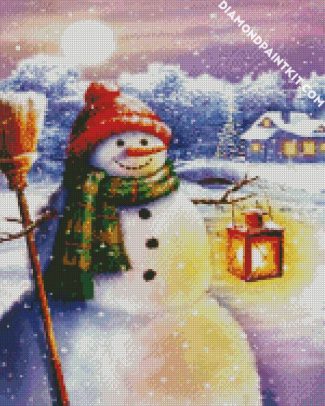 Happy Snowman diamond painting