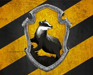 Hufflepuff Logo diamond painting