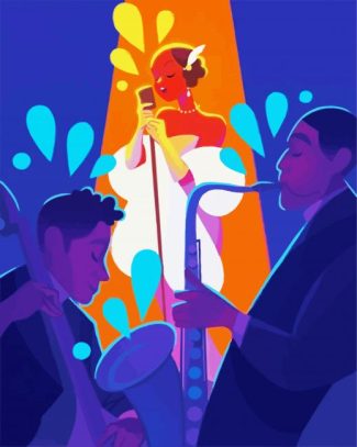 Jazz Lady diamond painting