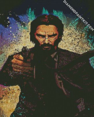 John Wick diamond painting