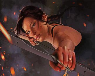 Katniss Everdeen Jennifer Lawrence diamond painting