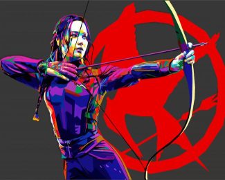 Katniss Everdeen Pop Art diamond painting