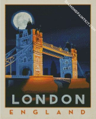 London England diamond painting