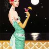 Lonely Deco Lady diamond painting