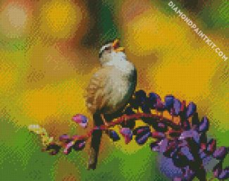 Lonely Sparrow diamond painting