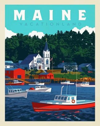 Maine diamond painting