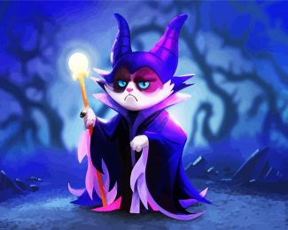 Maleficent Grumpy Cat diamond painting