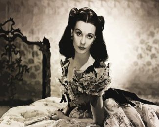 Monochrome Vivien Leigh diamond painting