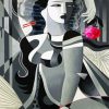 Monochrome Cubism Woman diamond painting