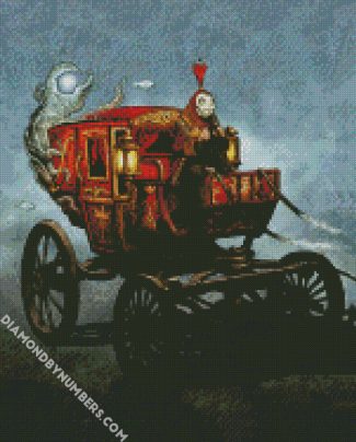 Monster Driving Carriage diamond painting