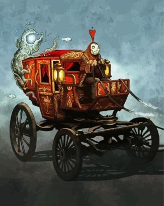 Monster Driving Carriage diamond painting