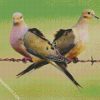 Mourning Doves diamond painting