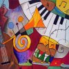 Music Cubism diamond painting