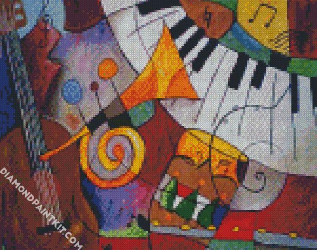 Music Cubism diamond painting