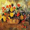 Nasturtiums Dahlias In a Basket Gaugin diamond painting