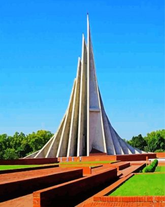 National Martyr's Monument Bangladesh diamond painting