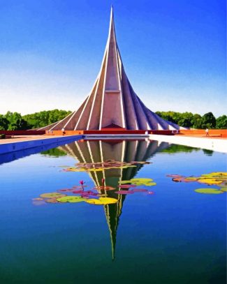 National Martyr's Monument In Bangladesh diamond painting