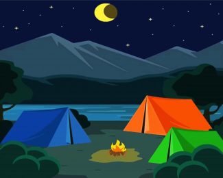 Night Camping diamond painting