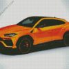 Orange Lamborghini Urus diamond painting