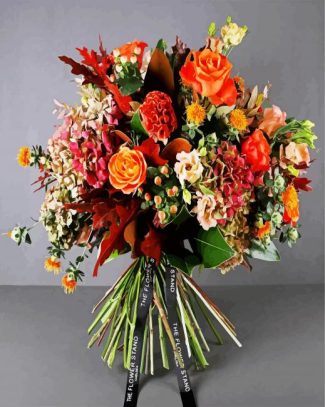 Orange Passion Bouquet diamond painting