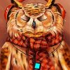 Owl Listening To Music diamond painting