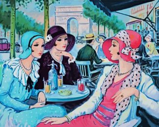 Parisian Deco Ladies diamond painting