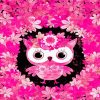 Pink Owl diamond painting