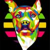 Pitbull Illustration diamond painting