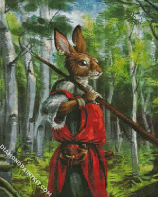 Rabbit Illustration diamond painting