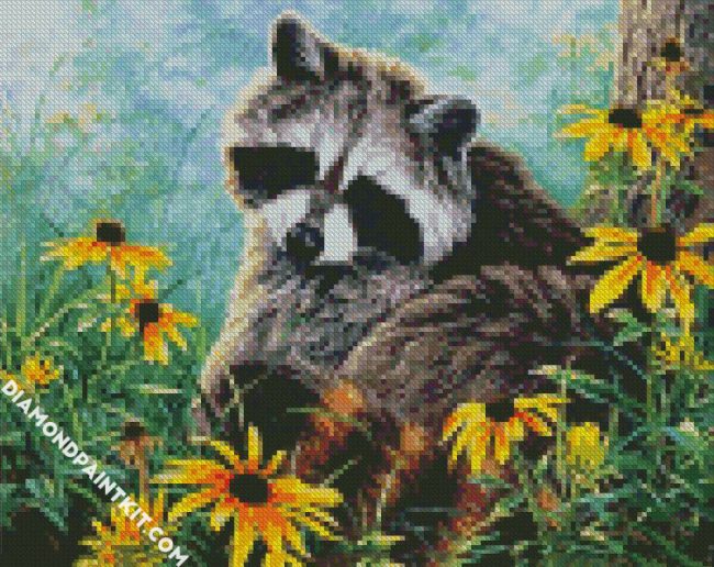 Raccoon Animal diamond painting