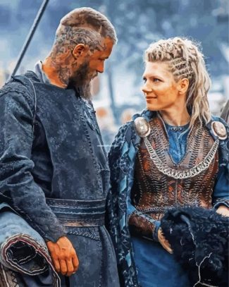 Ragnar And Lagertha diamond painting