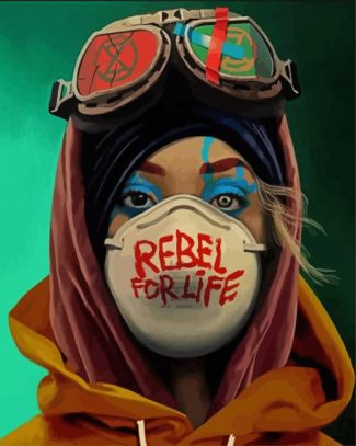 Rebel Girl diamond painting