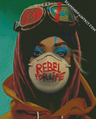 Rebel Girl diamond painting