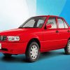 Red Nissan Tsuru Vintage Car diamond painting