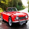 Red Triumph Car diamond painting