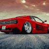 Red Ferrari Testarossa Sport Car diamond painting