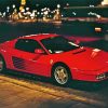 Red Ferrari Testarossa diamond painting