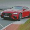 Red Mercedes Amg Vehicle diamond painting